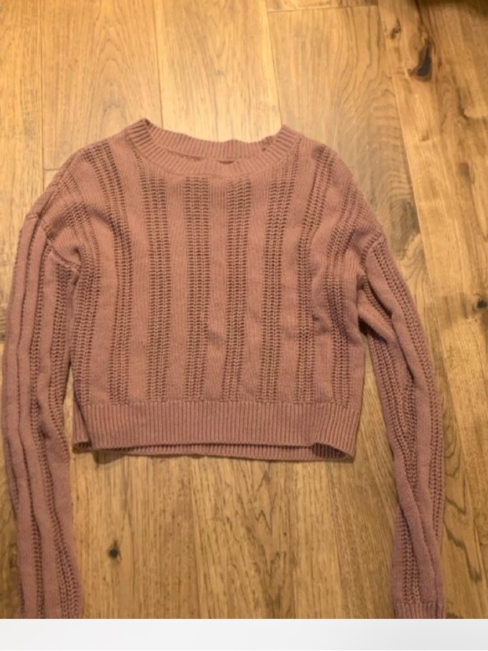 Aeropostale Women's Dusty Rose Knit Sweater - Classic Pullover